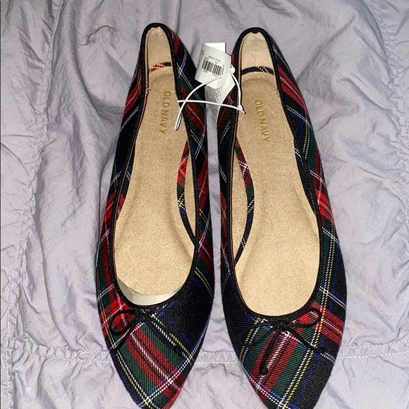 plaid flats